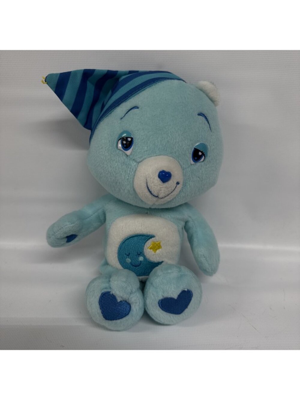 Care Bear Bedtime Bear 2008 with Night Cap Blue Moon Plush Toy 12 in